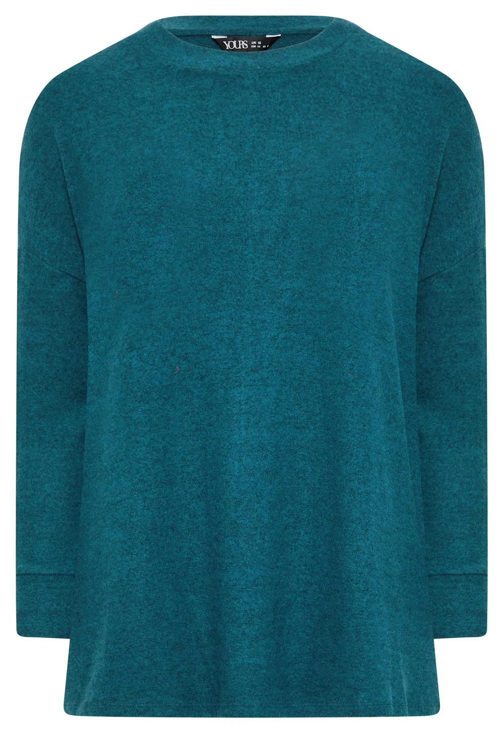 Yours Curve Teal Blue Soft Touch Jumper - 20 Image 5