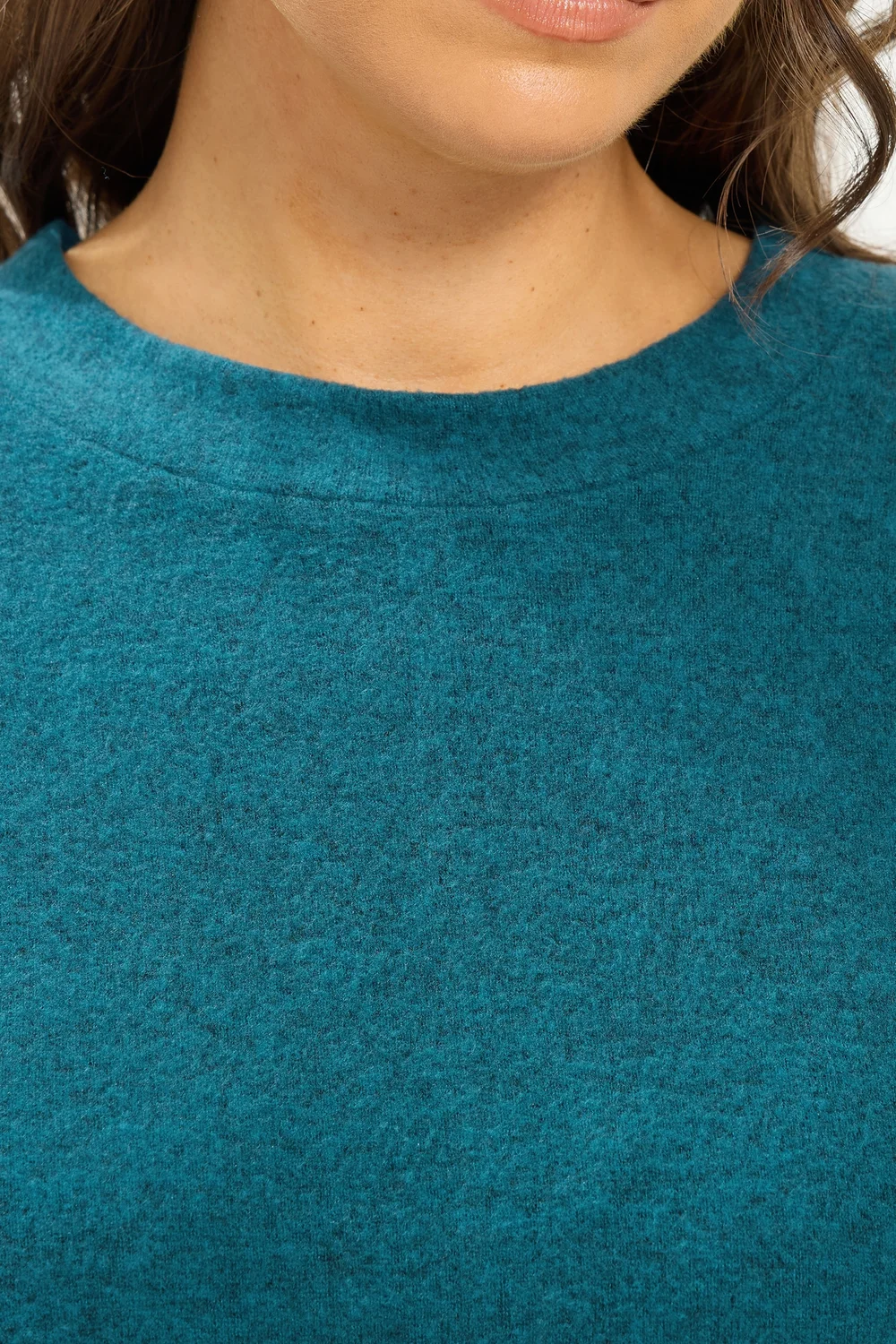 Yours Curve Teal Blue Soft Touch Jumper - 20 Image 4