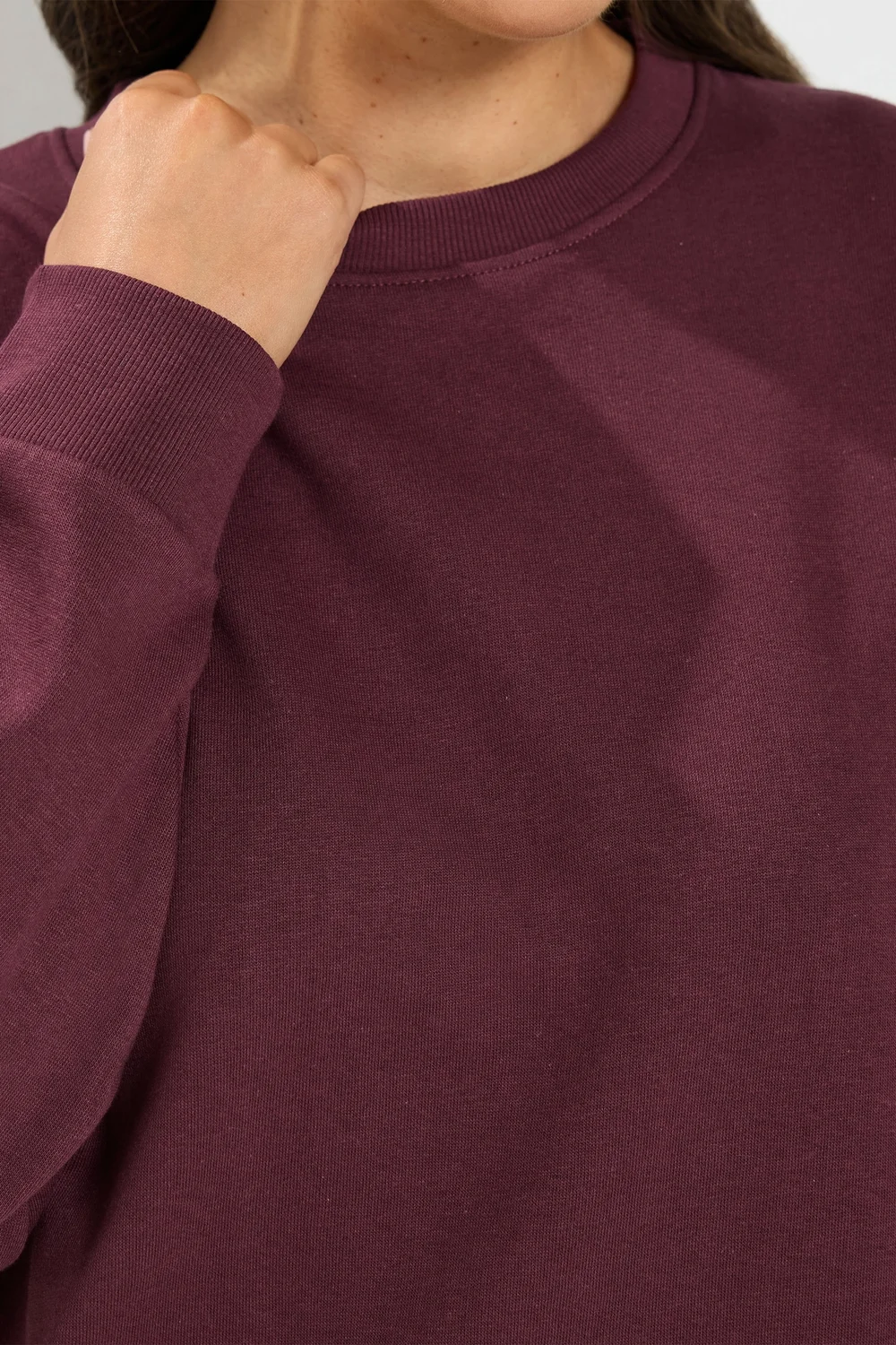 Yours Curve Burgundy Red Sweatshirt & Jogger Set - 14-16/L28 Image 3