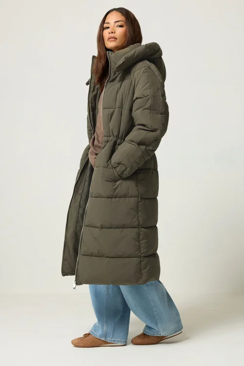 PixieGirl Petite Chocolate Brown Midi Padded Coat - 6 Image 1
