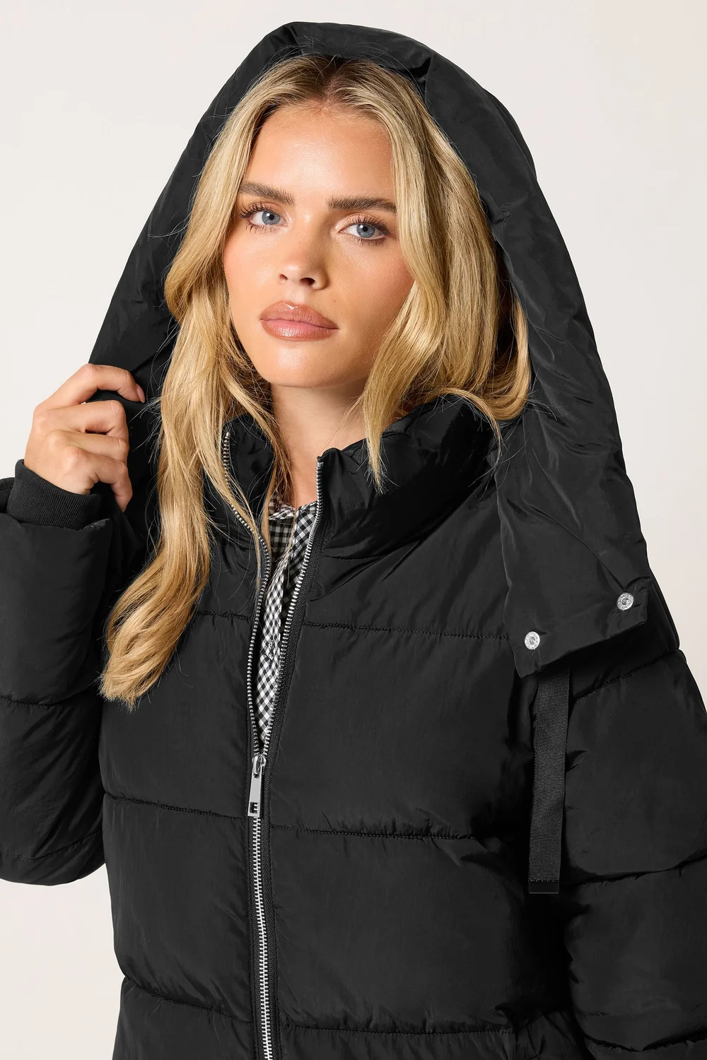 PixieGirl Petite Black Maxi Padded Coat - 18 Image 4