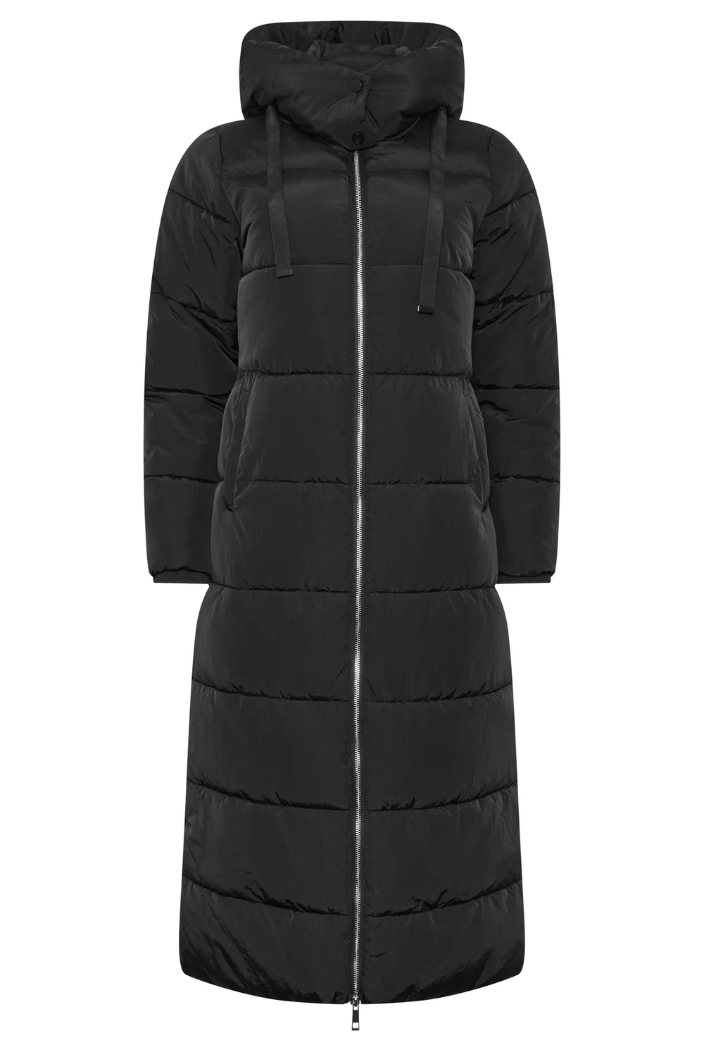 PixieGirl Petite Black Maxi Padded Coat - 18 Image 5