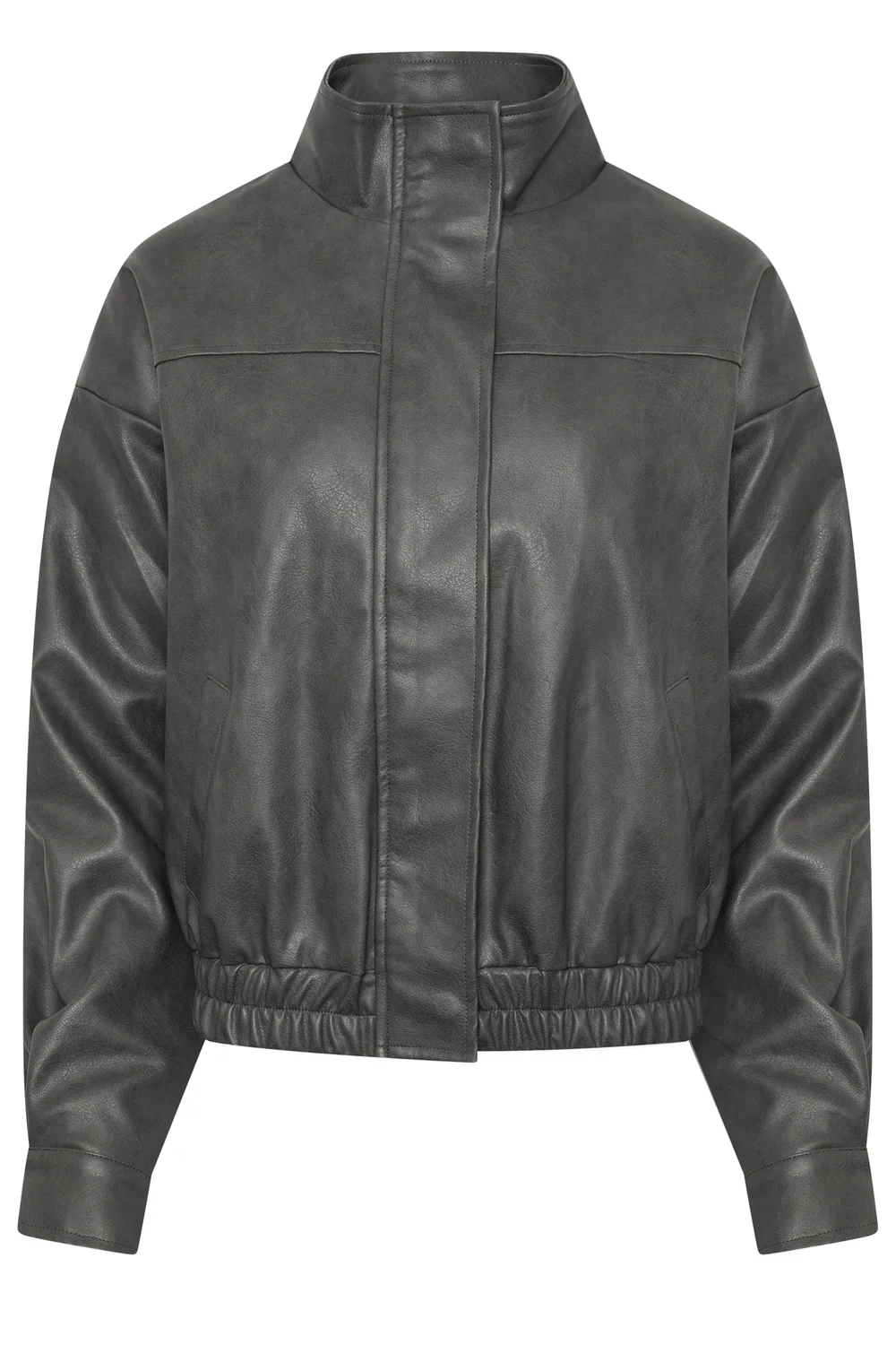 PixieGirl Petite Grey Funnel Neck Jacket - 6 Image 5