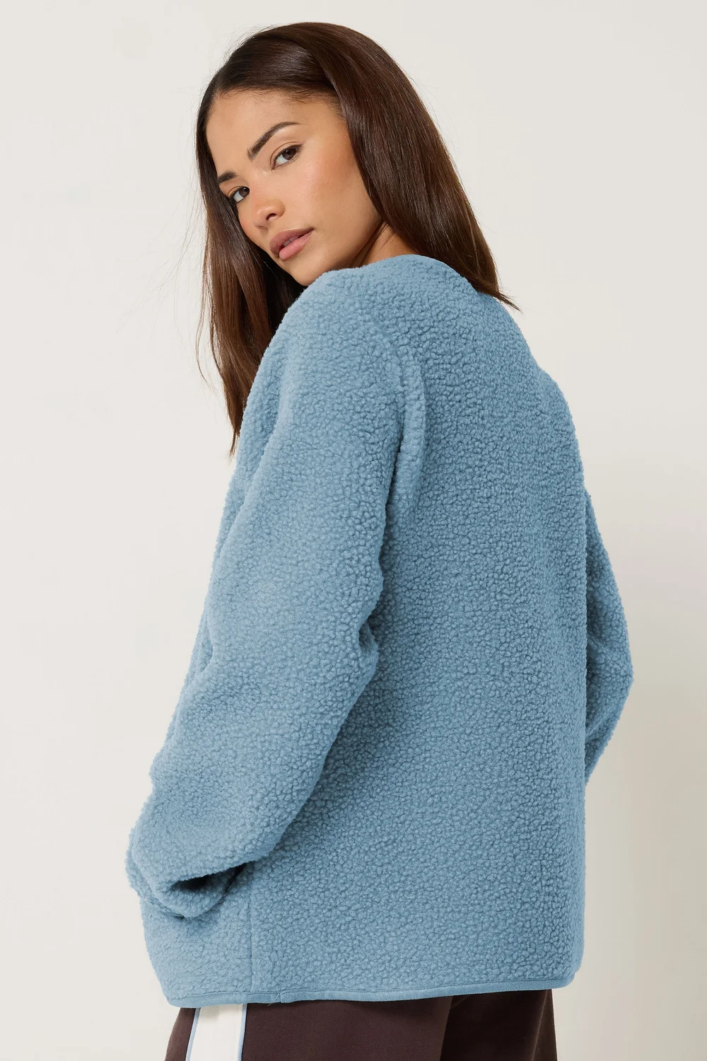 PixieGirl Petite Light Blue Borg Jacket - 6 Image 3
