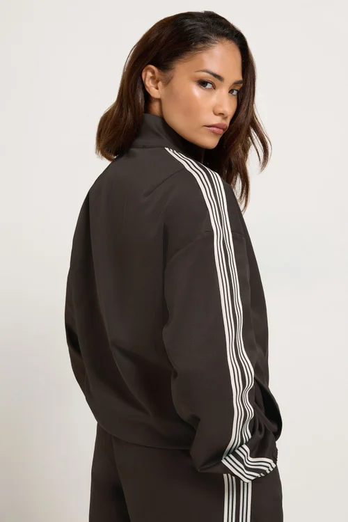 PixieGirl Petite Chocolate Brown Side Stripe Jacket - 12 Image 3
