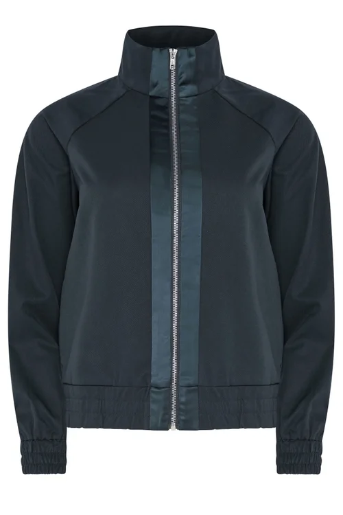 PixieGirl Petite Navy Blue Funnel Neck Jacket - 6 Image 5