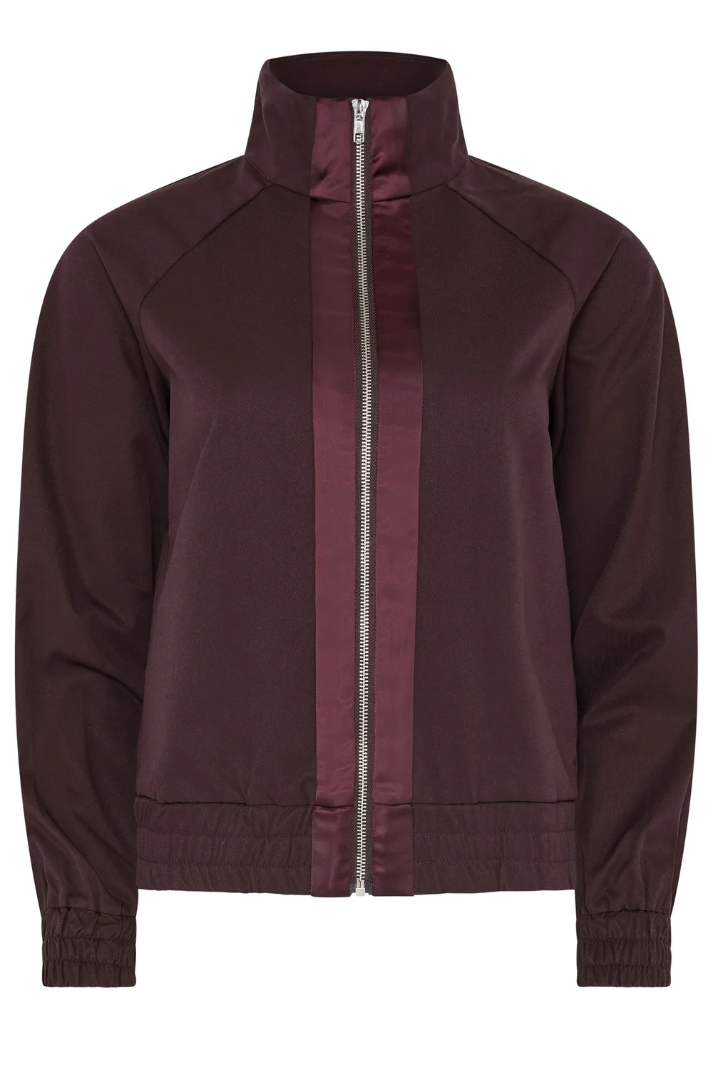 PixieGirl Petite Burgundy Red Funnel Neck Jacket - 8 Image 5