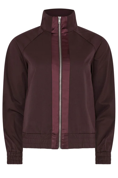 PixieGirl Petite Burgundy Red Funnel Neck Jacket - 8 Image 5