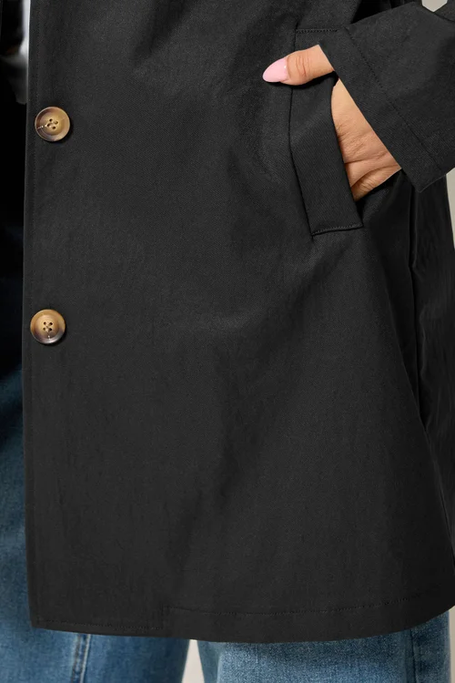 PixieGirl Petite Black Midi Car Coat - 6 Image 4