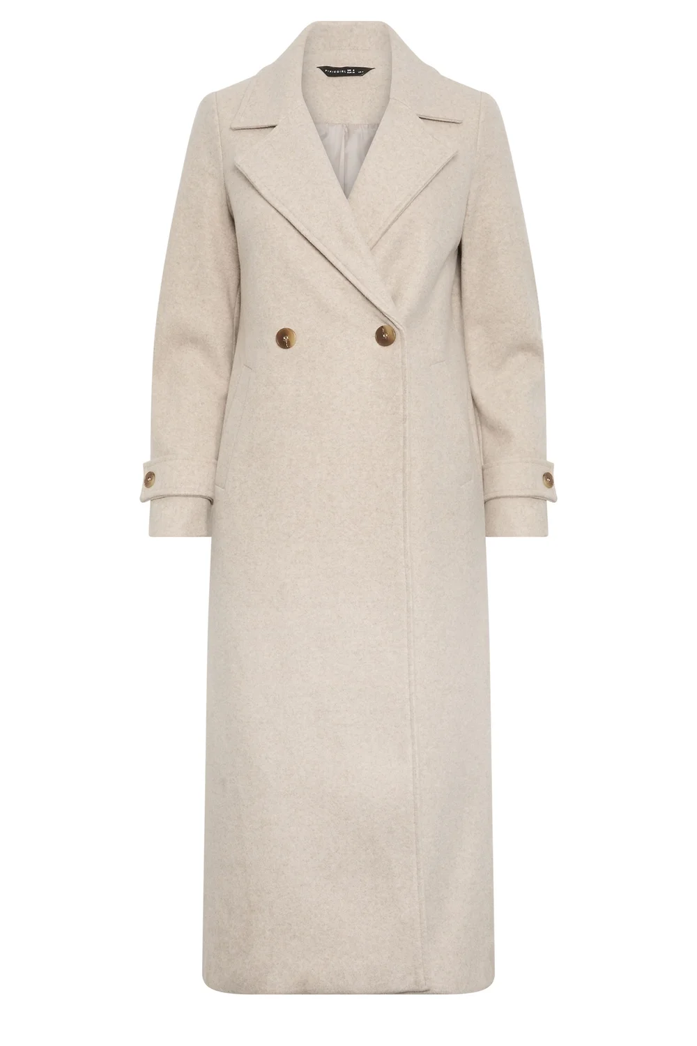 PixieGirl Petite Natural Brown Maxi City Coat - 12 Image 5