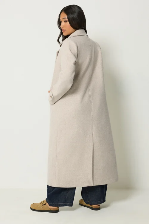 PixieGirl Petite Natural Brown Maxi City Coat - 12 Image 3