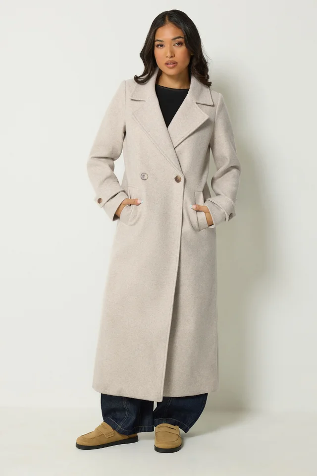 PixieGirl Petite Natural Brown Maxi City Coat