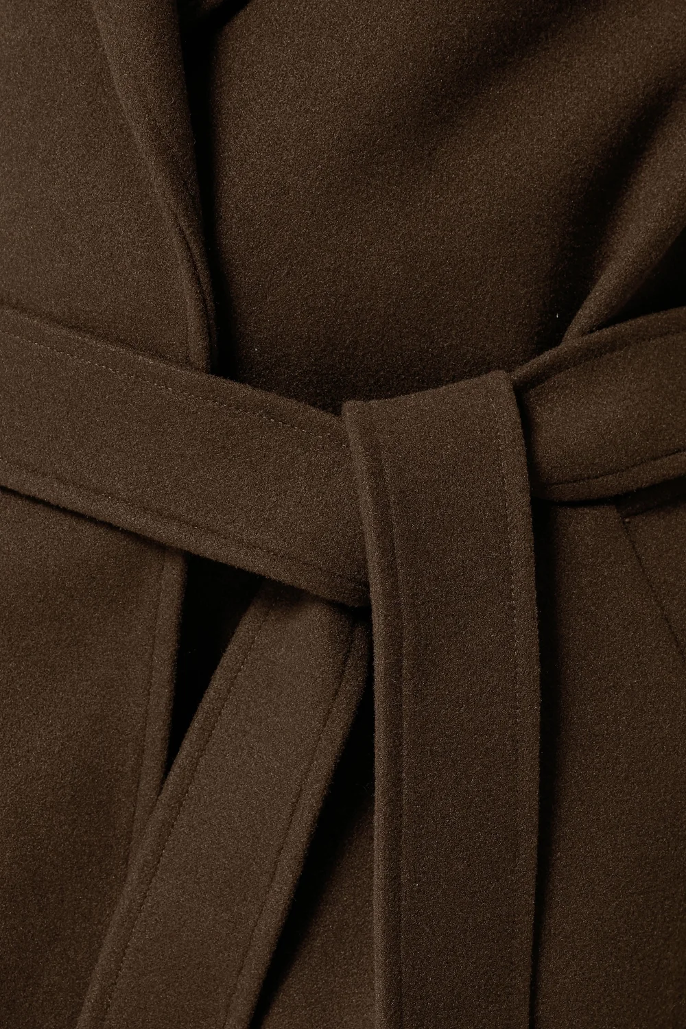PixieGirl Petite Chocolate Brown Wrap Belt Coat - 14 Image 4