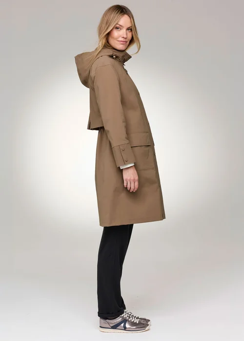 Cotton Traders Active Toffee Long Waterproof Jacket - 14 Image 4