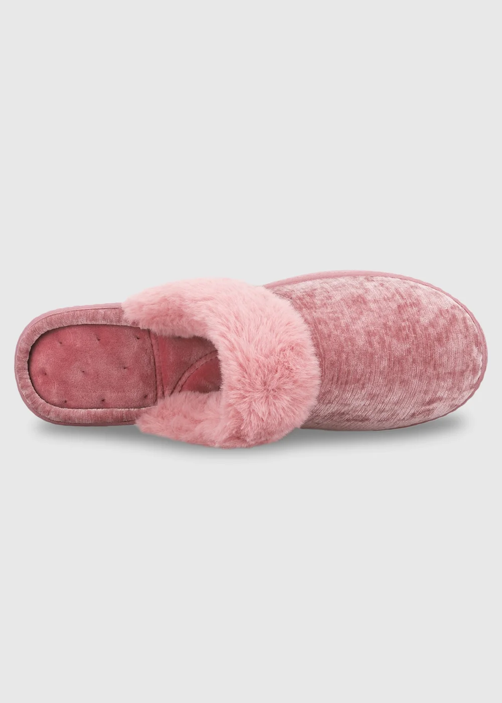 Totes Isotoner Pink Sparkle Heeled Mule Slippers - 7 Image 6