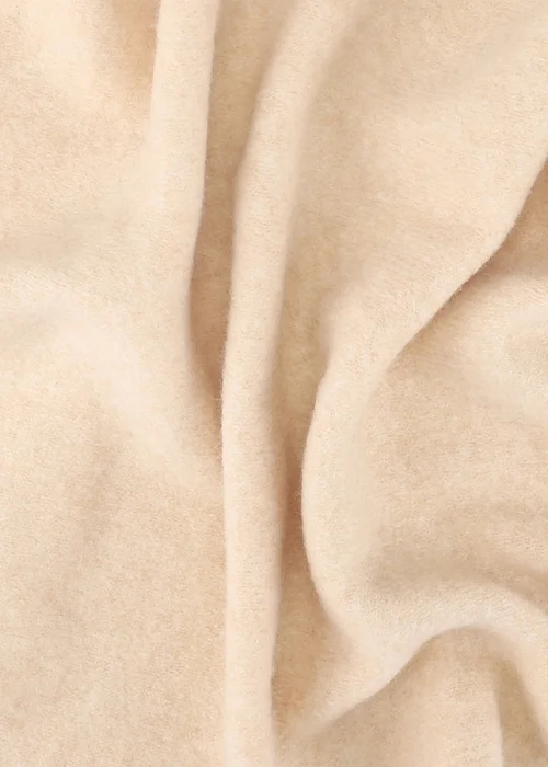 Totes Isotoner Beige Wool Blend Triangle Scarf - One Size Image 6
