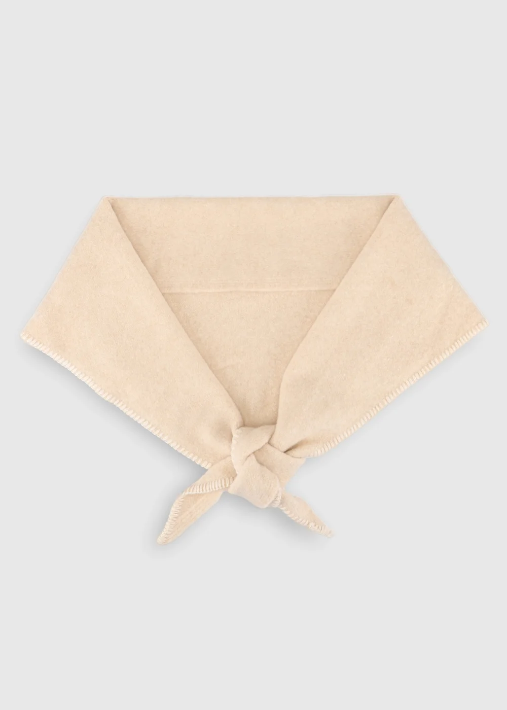 Totes Isotoner Beige Wool Blend Triangle Scarf - One Size Image 1