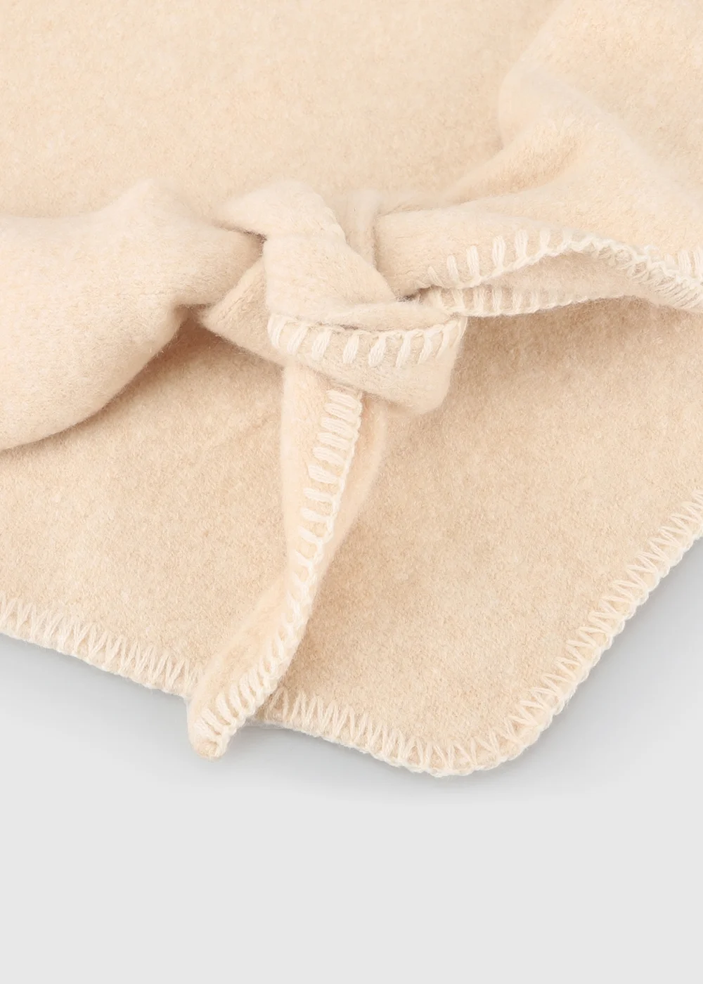 Totes Isotoner Beige Wool Blend Triangle Scarf - One Size Image 5