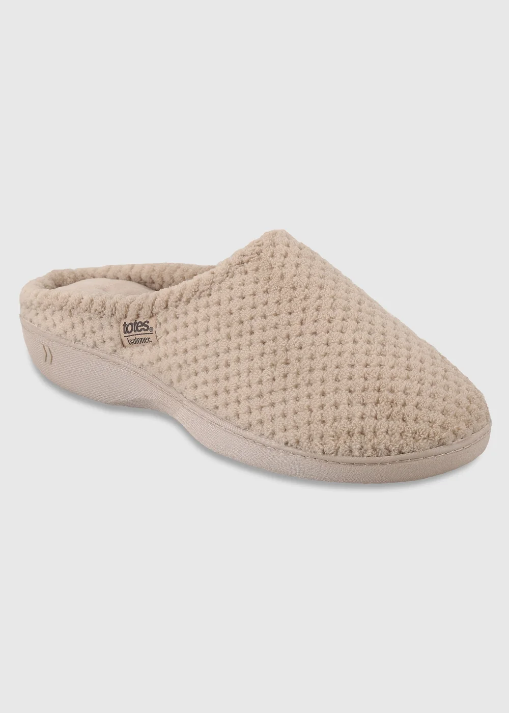Totes Isotoner Light Brown Popcorn Mule Slippers - 7 Image 3