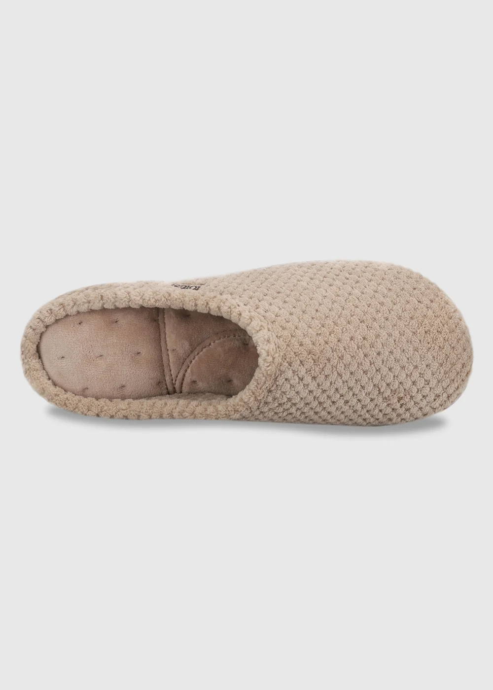 Totes Isotoner Light Brown Popcorn Mule Slippers - 7 Image 5