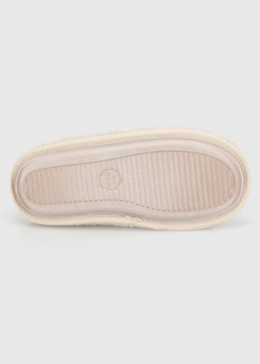 Totes Isotoner Natural Oat Borg Swept Back Mule Slippers - 4 Image 6