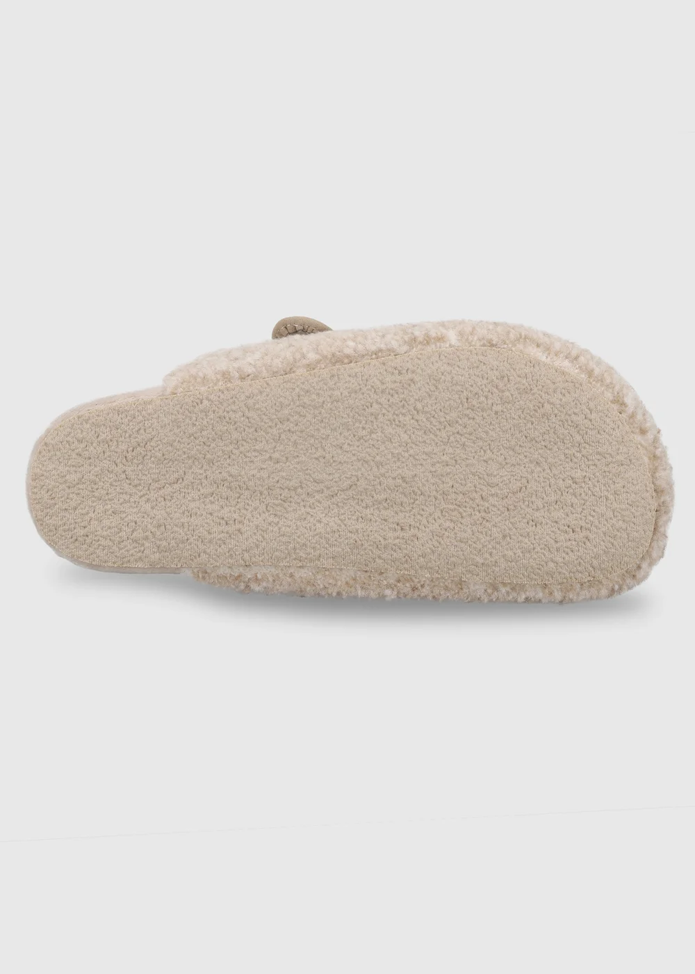 Totes Isotoner Natural Oat Borg Clog Slippers - 5 Image 6