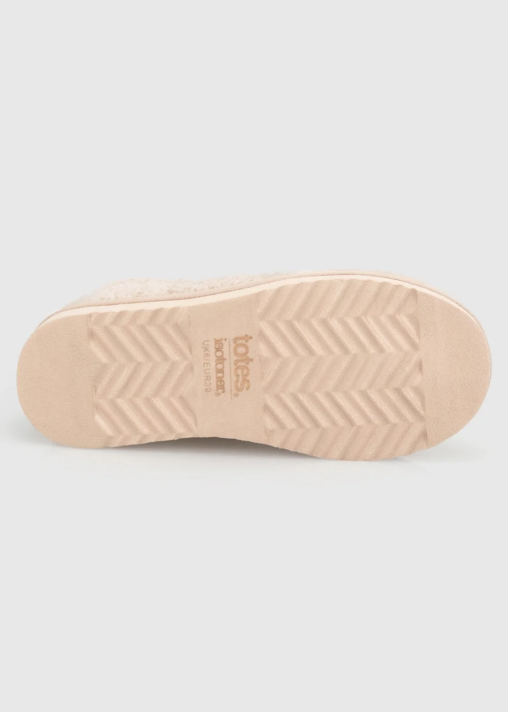 Totes Isotoner Natural Oat Borg Bootie Slippers - 4 Image 6