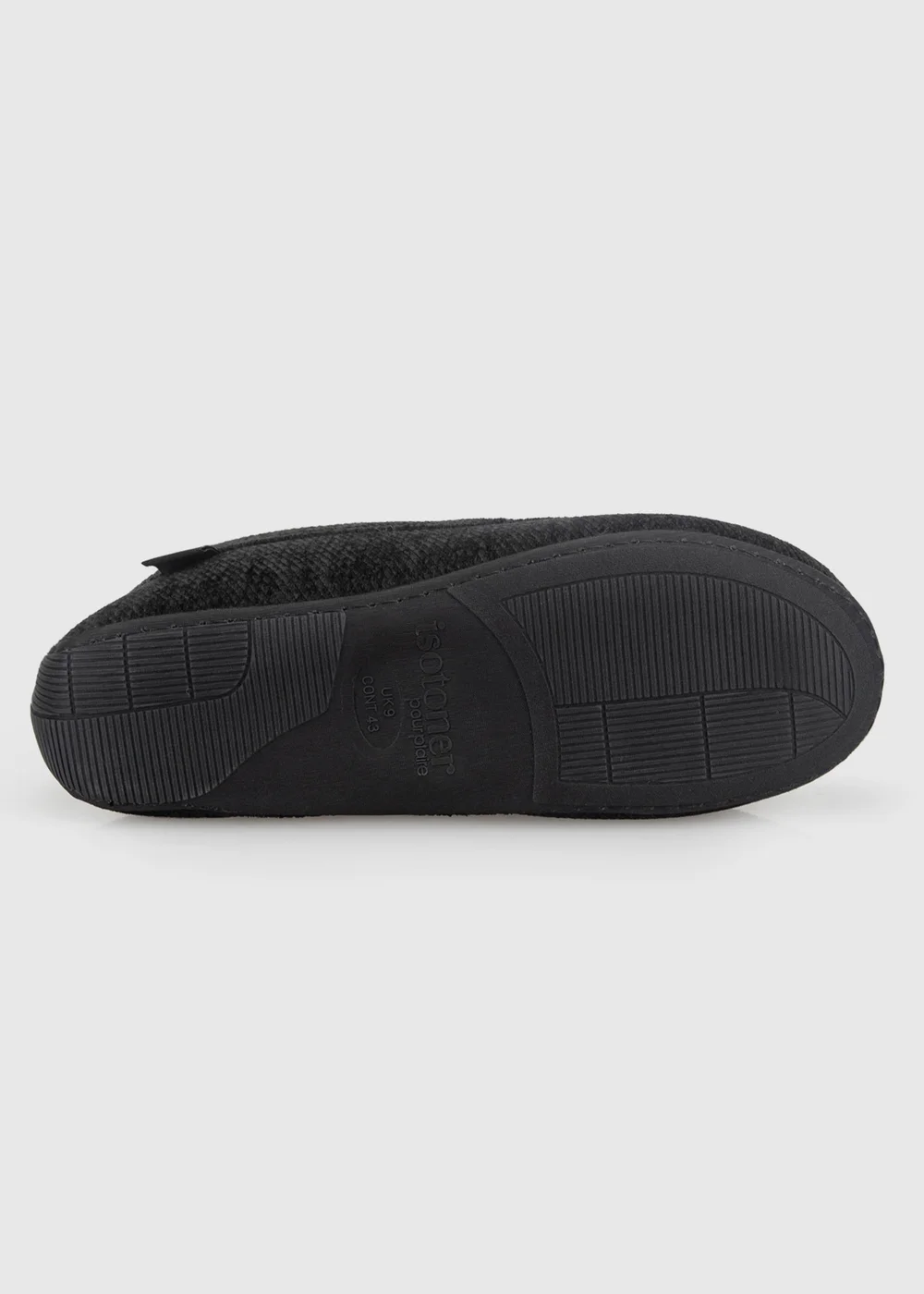 Totes Isotoner Black Soft Cord Moccasin Slippers - 8 Image 6