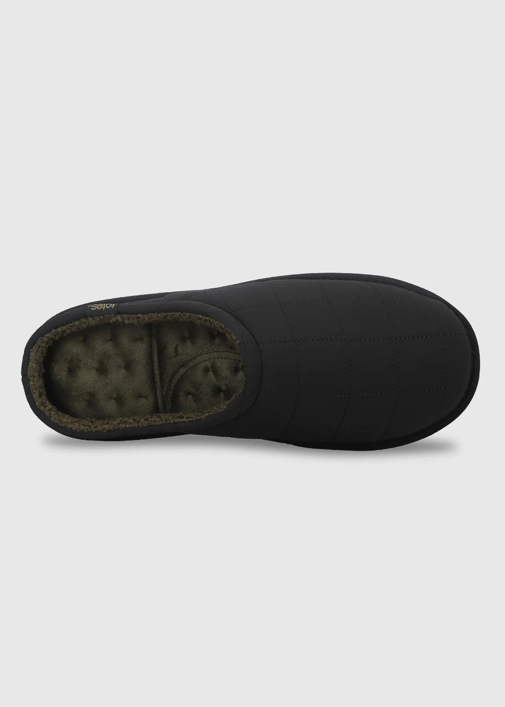 Totes Isotoner Black Quilted Mule Slippers - 9 Image 5