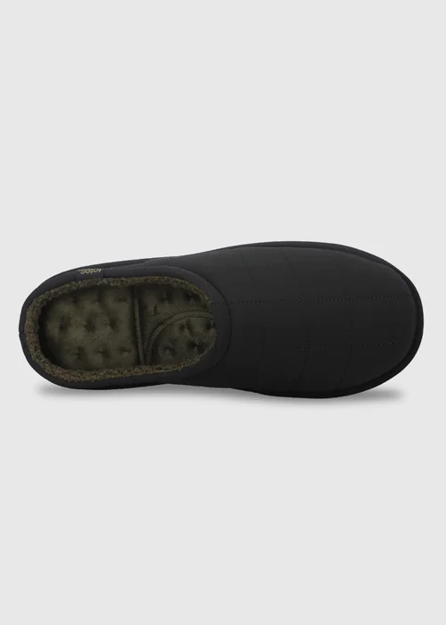 Totes Isotoner Black Quilted Mule Slippers - 9 Image 5