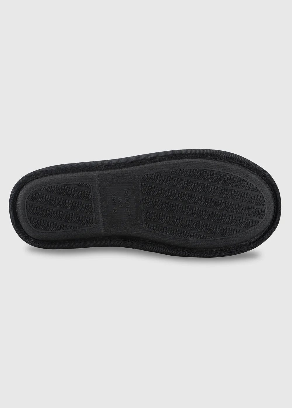 Totes Isotoner Black Quilted Mule Slippers - 9 Image 6