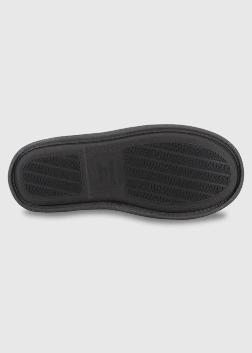 Totes Isotoner Charcoal Grey Quilted Mule Slippers - 8 Image 6