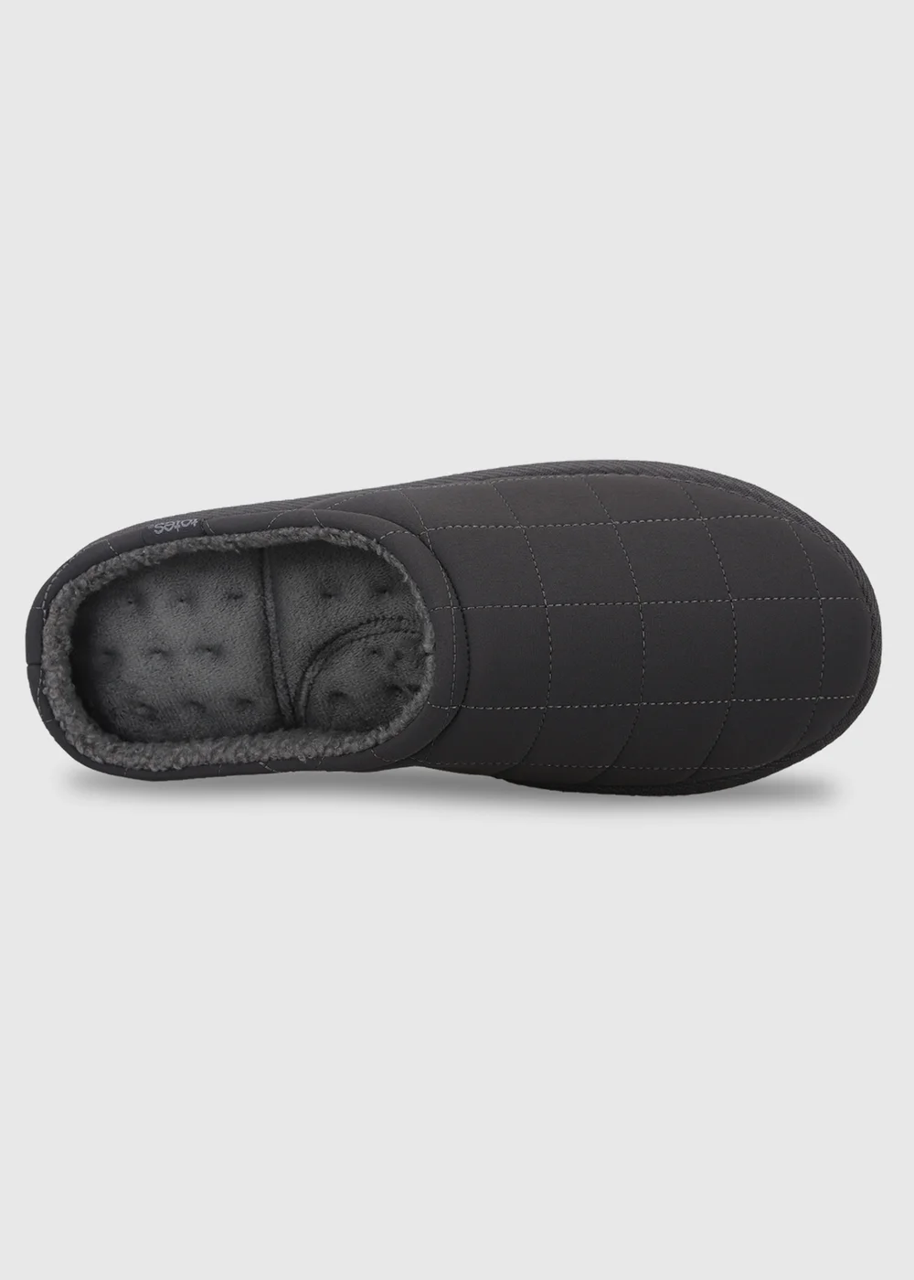 Totes Isotoner Charcoal Grey Quilted Mule Slippers - 8 Image 5