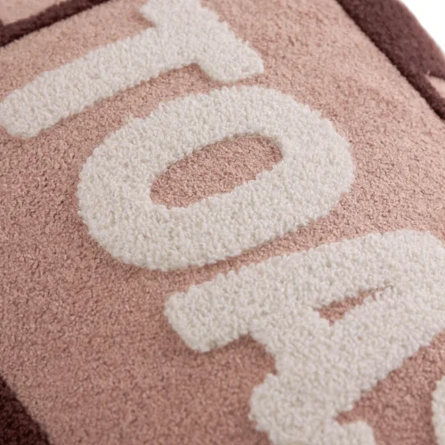 Furn Toasty 30 x 50cm Boucle Cushions Pink/Chocolate - 30 x 50cm Image 3