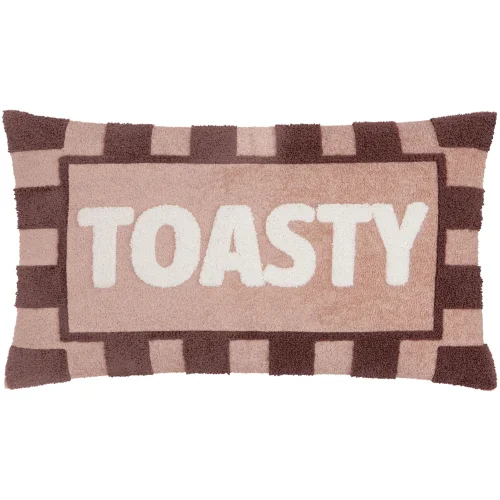 Furn Toasty 30 x 50cm Boucle Cushions Pink/Chocolate - 30 x 50cm Image 2