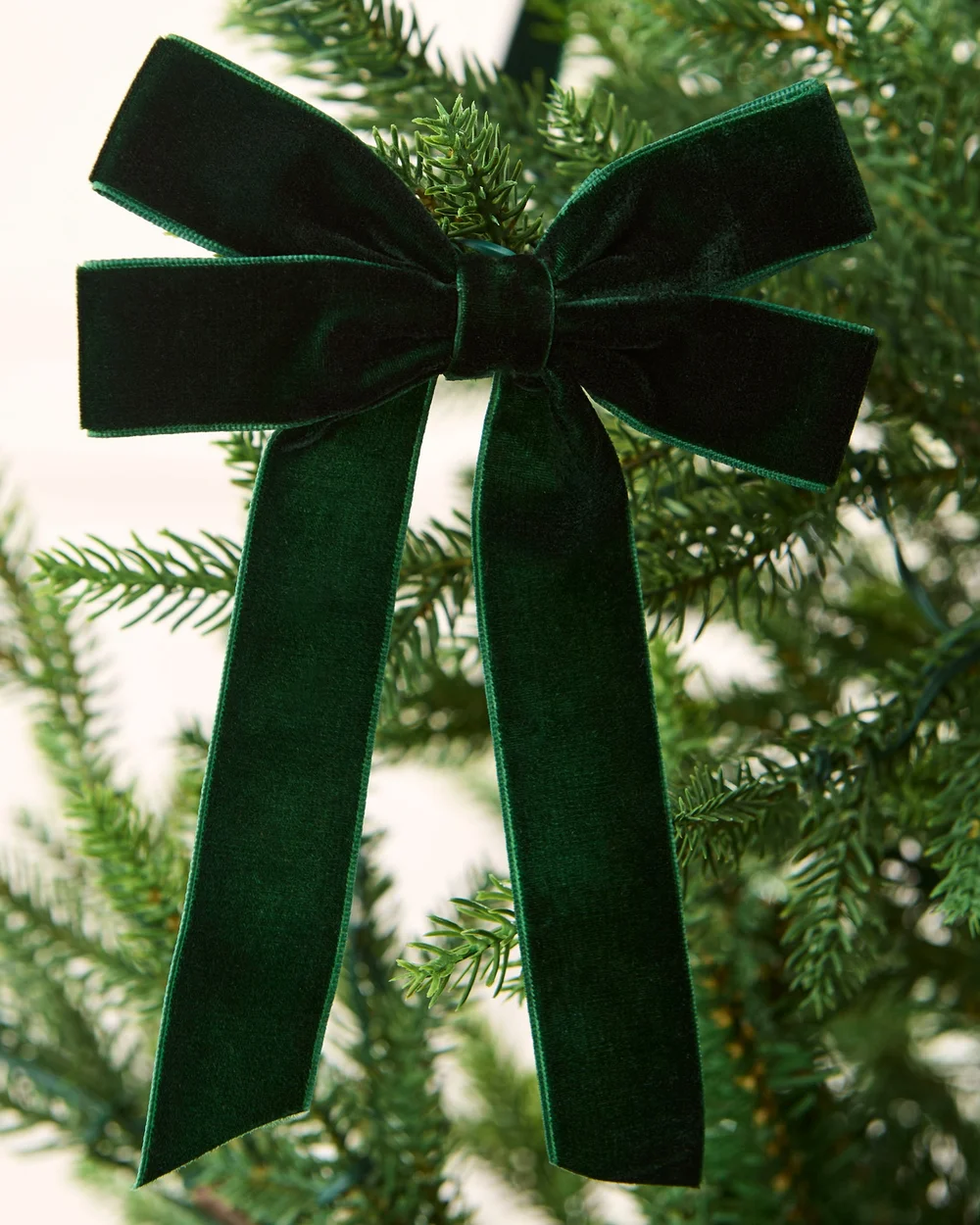 WeRChristmas Sage Green Set Of 20 Velvet Double Christmas Bows 16.5 Cm - No Size Image 2