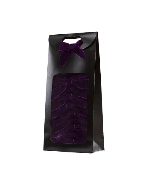 WeRChristmas Purple Set Of 20 Velvet Double Christmas Bows 16.5 Cm - No Size Image 1