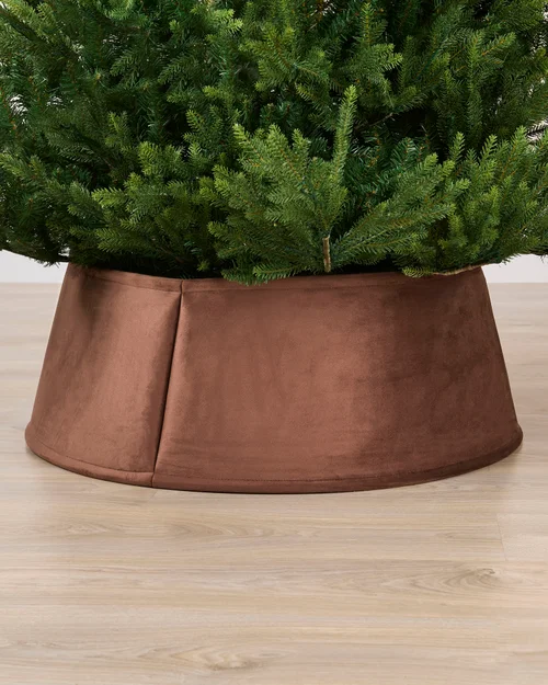 WeRChristmas Espresso Velvet Christmas Tree Collar 70 Cm - No Size Image 2