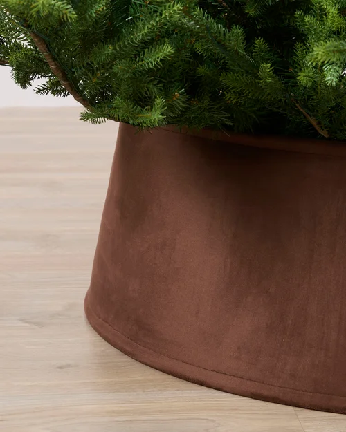 WeRChristmas Espresso Velvet Christmas Tree Collar 70 Cm - No Size Image 3