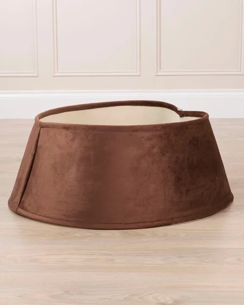 WeRChristmas Espresso Velvet Christmas Tree Collar 70 Cm - No Size Image 5