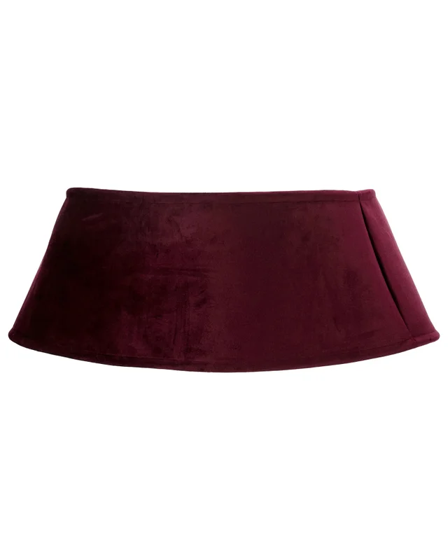 WeRChristmas Burgundy Velvet Christmas Tree Collar 70 Cm