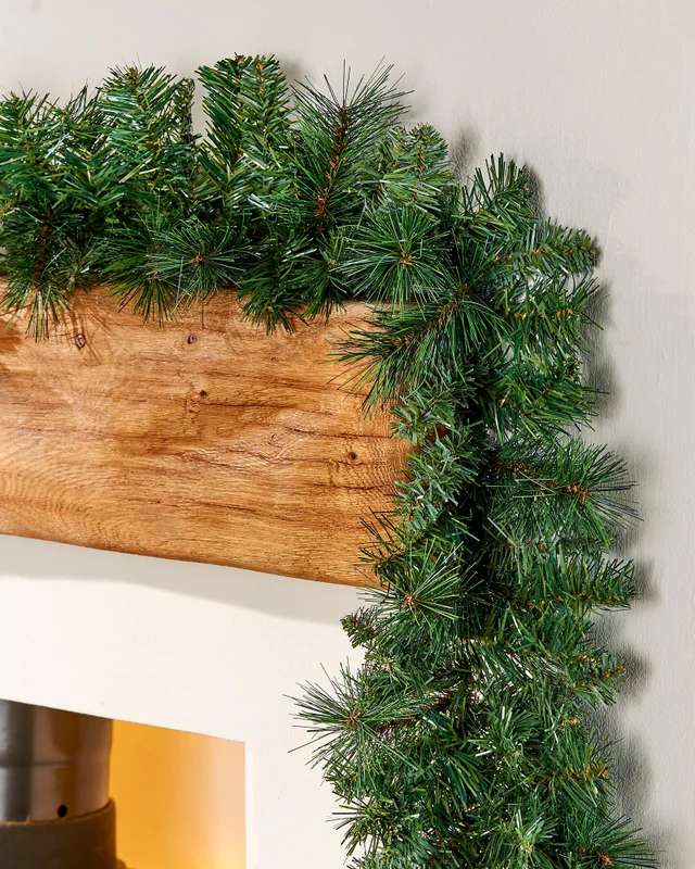 WeRChristmas Green Victorian Pine Artificial Christmas Garland 9 Ft