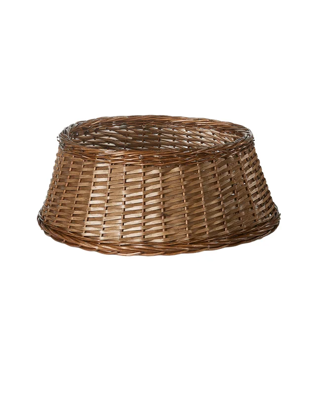 WeRChristmas Natural Brown Wicker Rattan Christmas Tree Collar 70 Cm