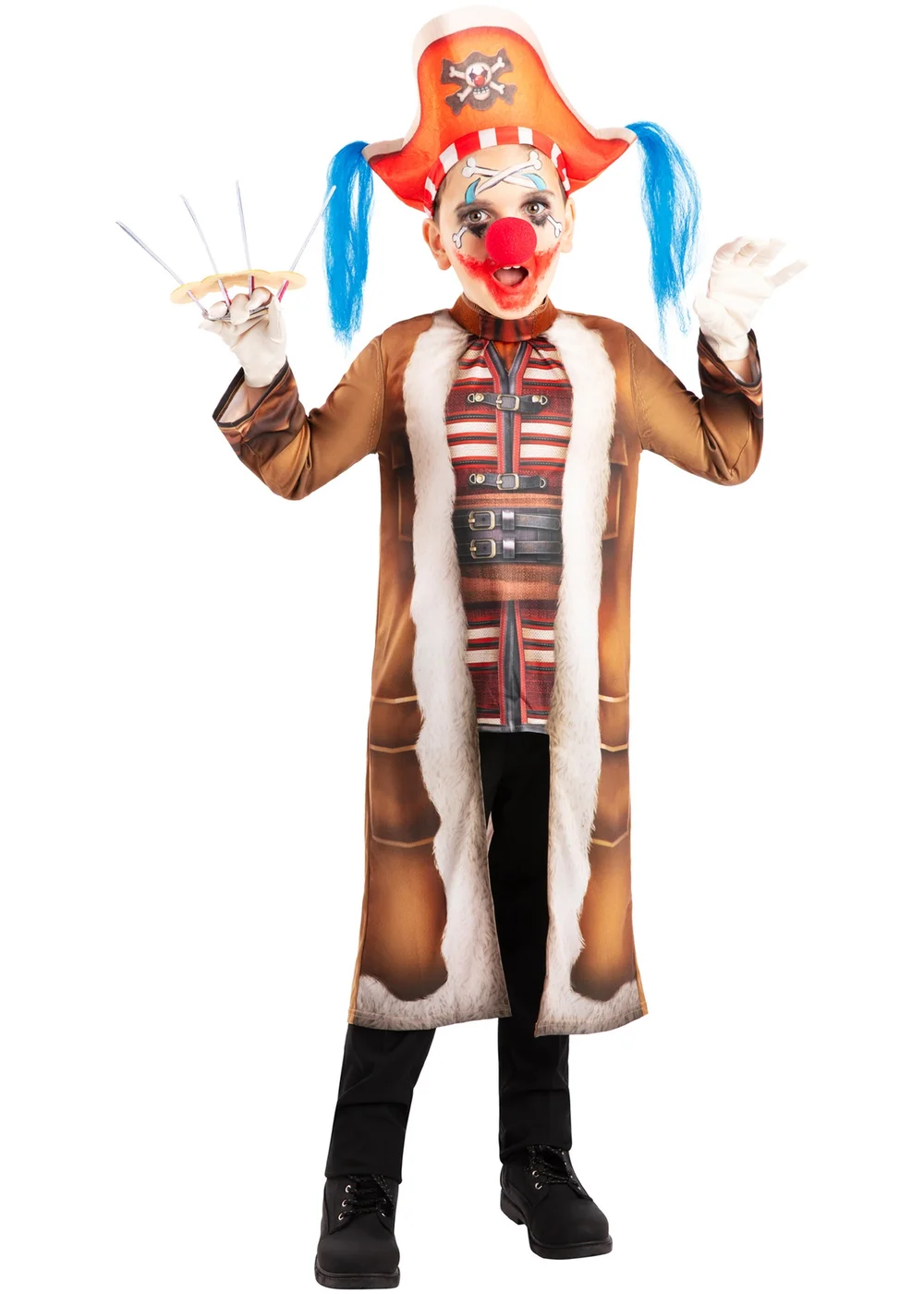 One Piece Buggy The Clown Child Costume (7-13 Years) - 11-13 Yrs Image 6