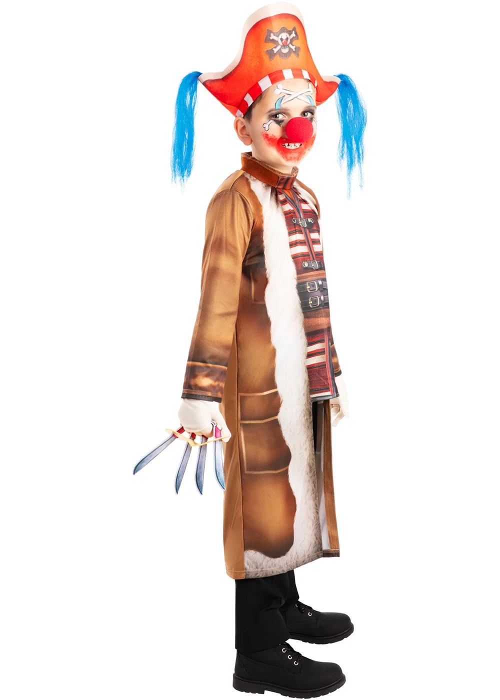 One Piece Buggy The Clown Child Costume (7-13 Years) - 11-13 Yrs Image 3