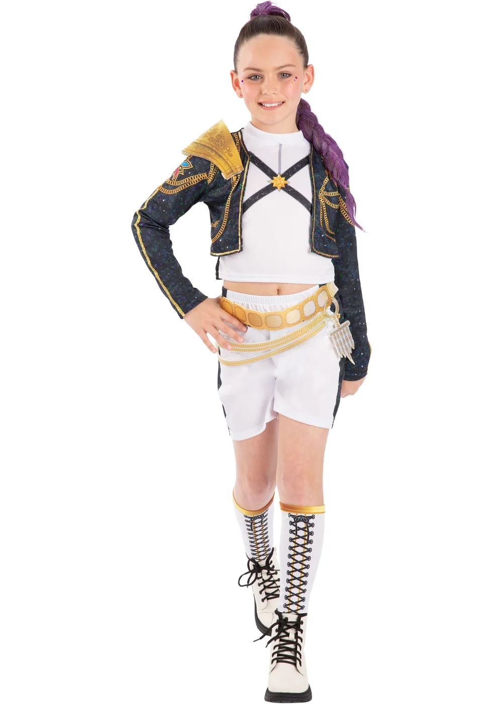 Kpop Demon Hunters Deluxe Rumi Golden Child Costume (3-13 Years) - 11-13 Yrs Image 1