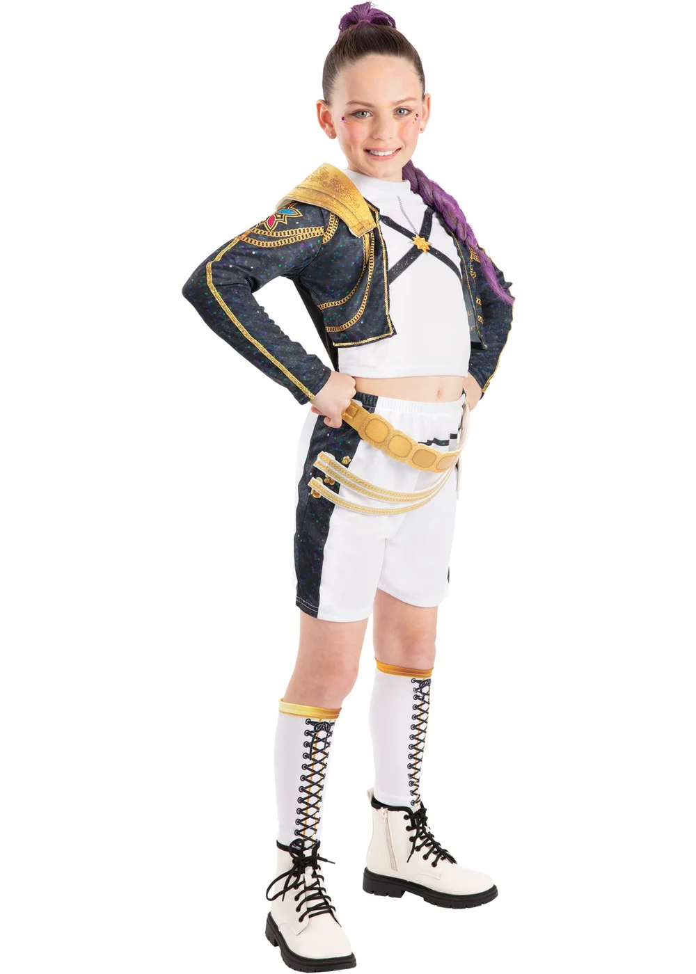 Kpop Demon Hunters Deluxe Rumi Golden Child Costume (3-13 Years) - 11-13 Yrs Image 3