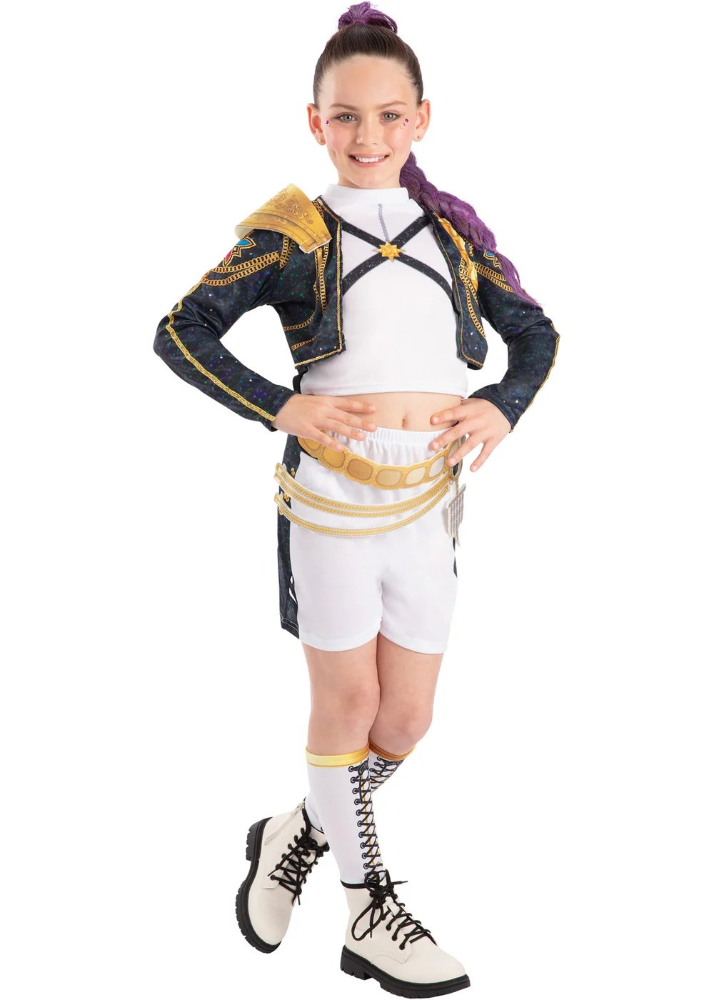 Kpop Demon Hunters Deluxe Rumi Golden Child Costume (3-13 Years) - 11-13 Yrs Image 4