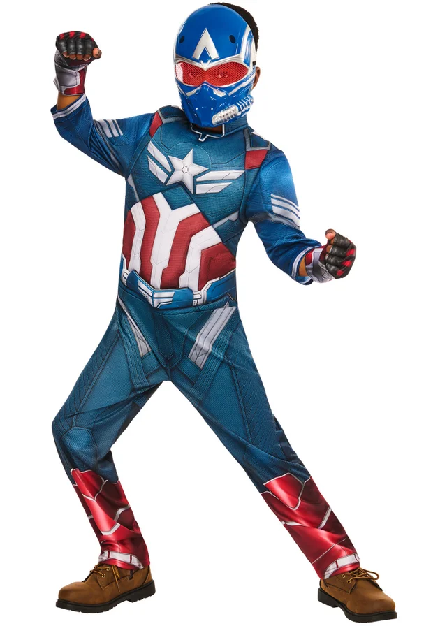 Marvel Captain America Deluxe Child Costume (5-13 Years)