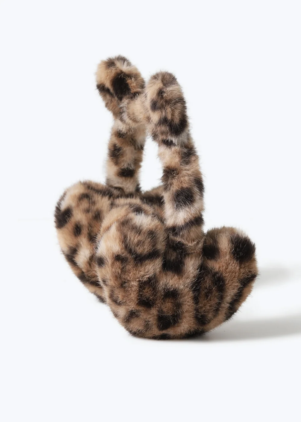 Flitzy Leopard Ear Earmuffs In Brown - One Size Image 2